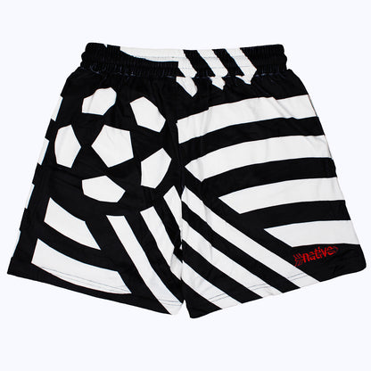 world cup 94 velour shorts in black/white