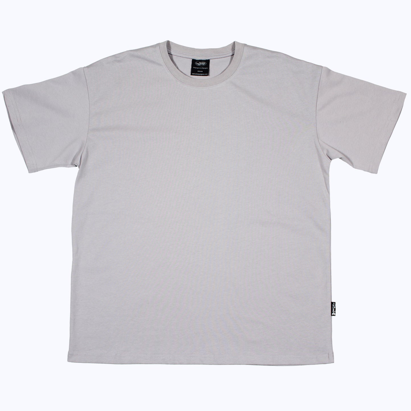 heavyweight blank tee in overcast